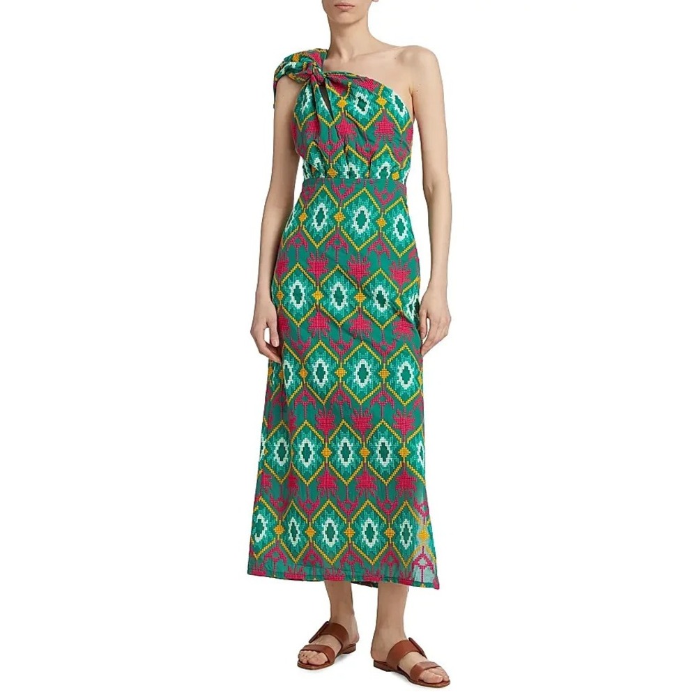 Johanna Ortiz Dress Tropical Carisma Midi Resort